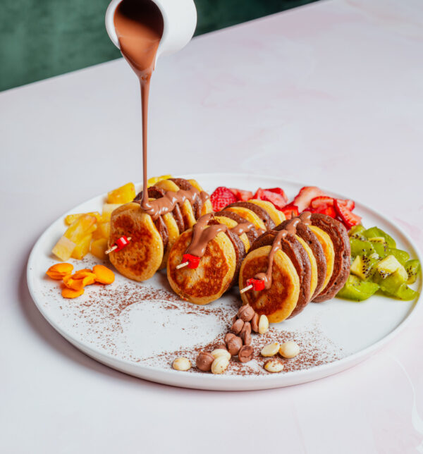 Mini Pancake Fruit Bowl